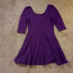 Express purple zip dress